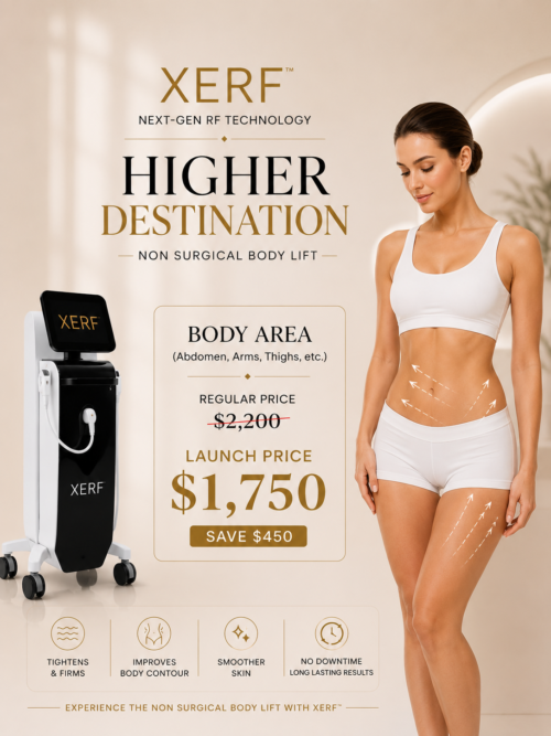 XERF Body Area Non Surgical Body Lift — Launch Price $1,750 at Top Beauty Center.