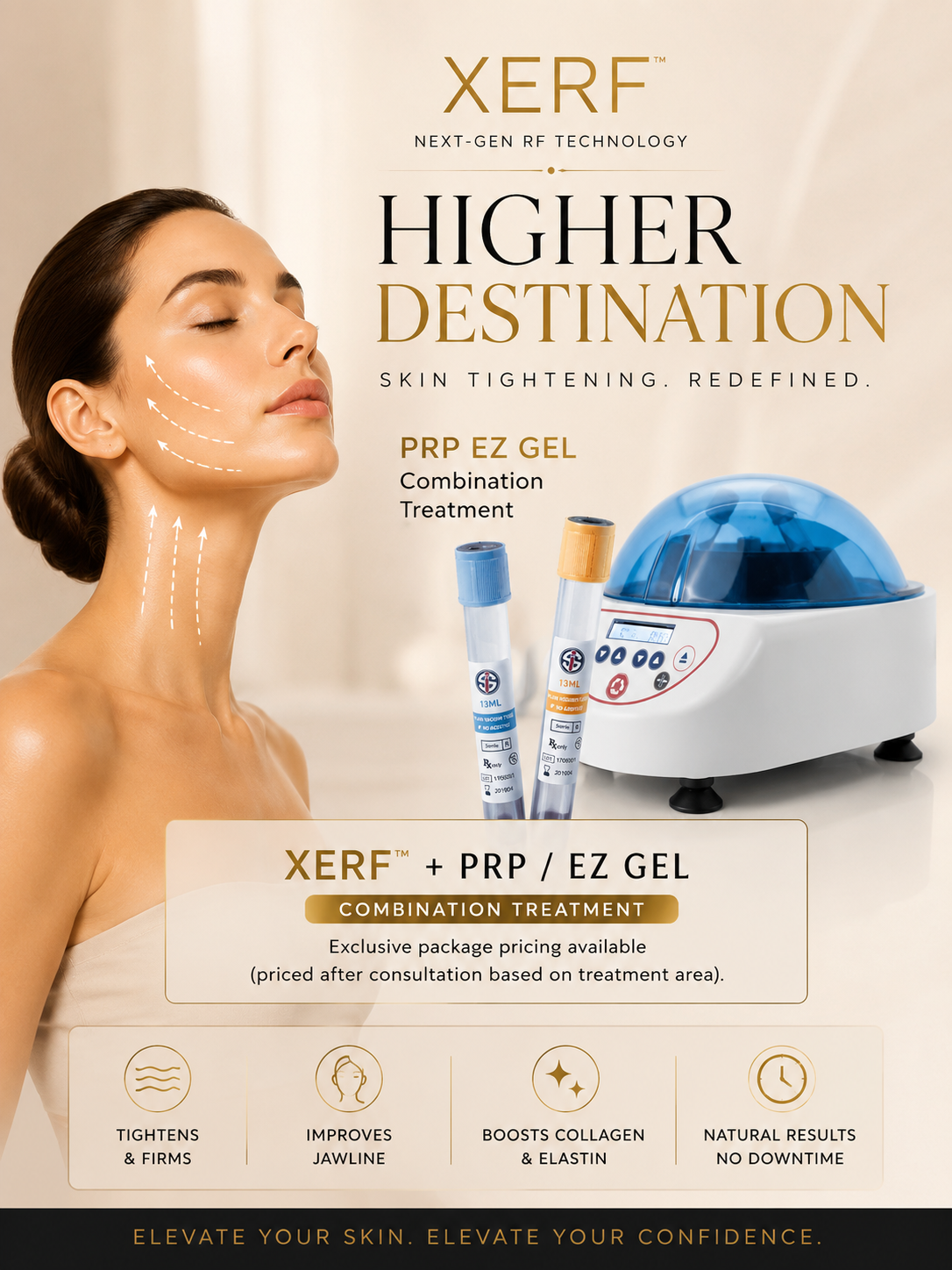 XERF plus PRP or EZ Gel Combination Treatment