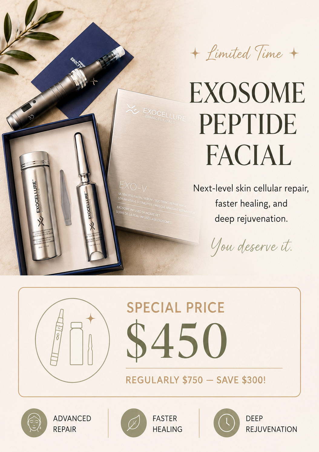 Exosome Peptide Facial